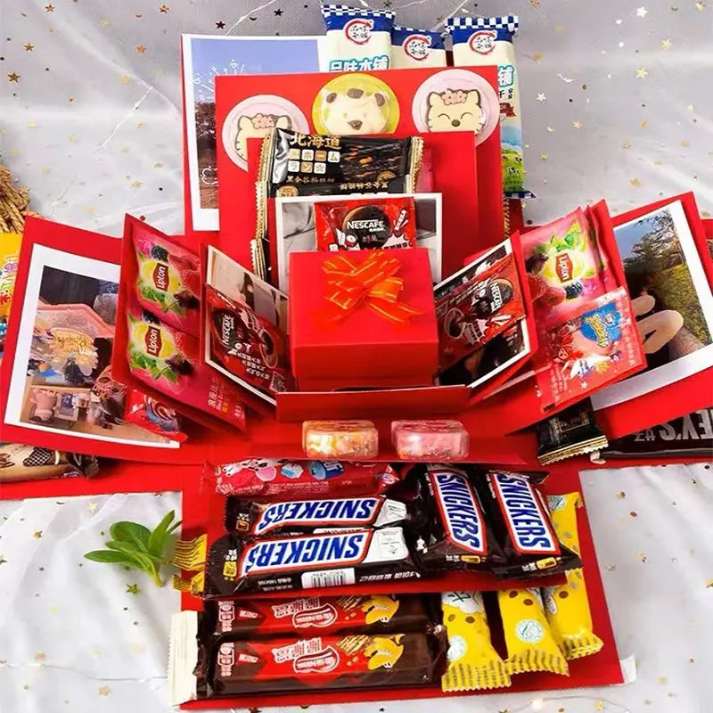 Personalisierte Explosionsbox (+ 8 Kostenlose Schmetterlinge) – Ein Schatz voller Erinnerungen