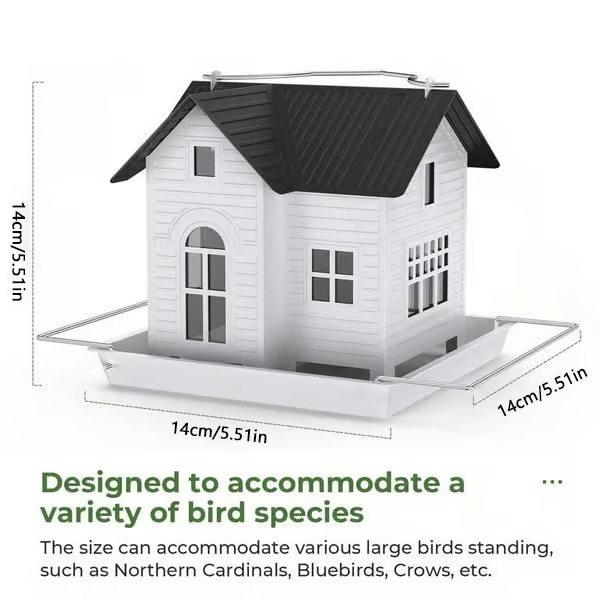 Solar-Vogelhaus mit LED – Leuchtende Gartenlaterne & Futterstation in einem!