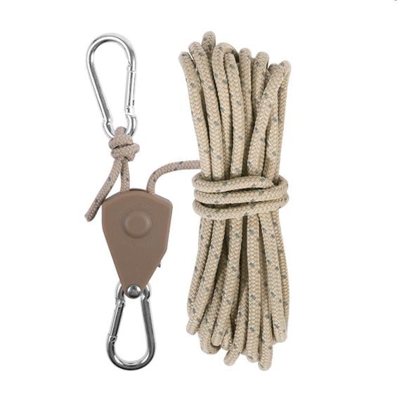 1+1 GRATIS | Winddichtes Outdoor-Seil – 5 m Reflektierendes Nylon mit Karabiner