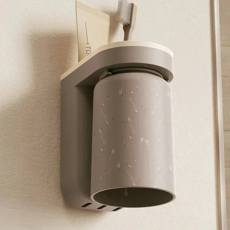 Selbstklebender Wand-Zahnbürstenhalter für platzsparende Ordnung