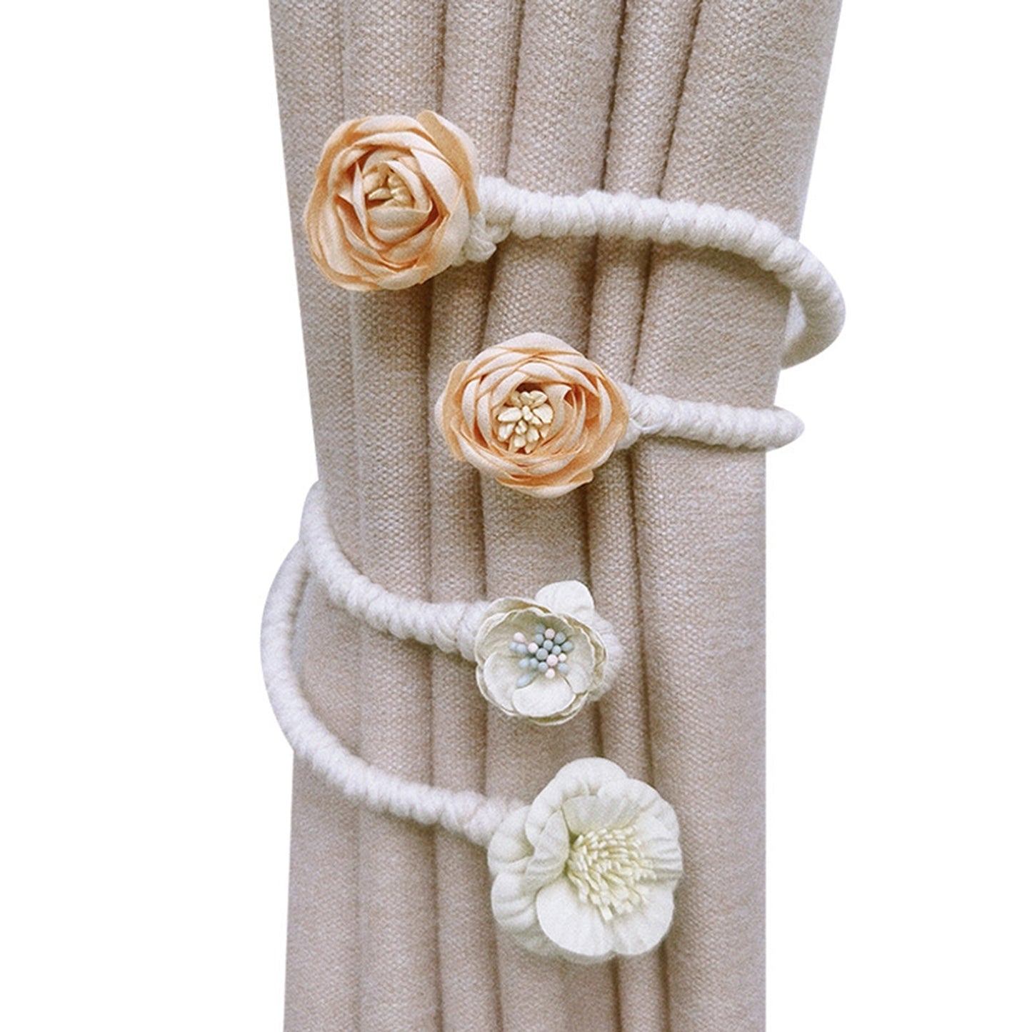 1+1 GRATIS | Elegante biegbare Gardinenhalter – Ohne Bohren, Ohne Aufwand