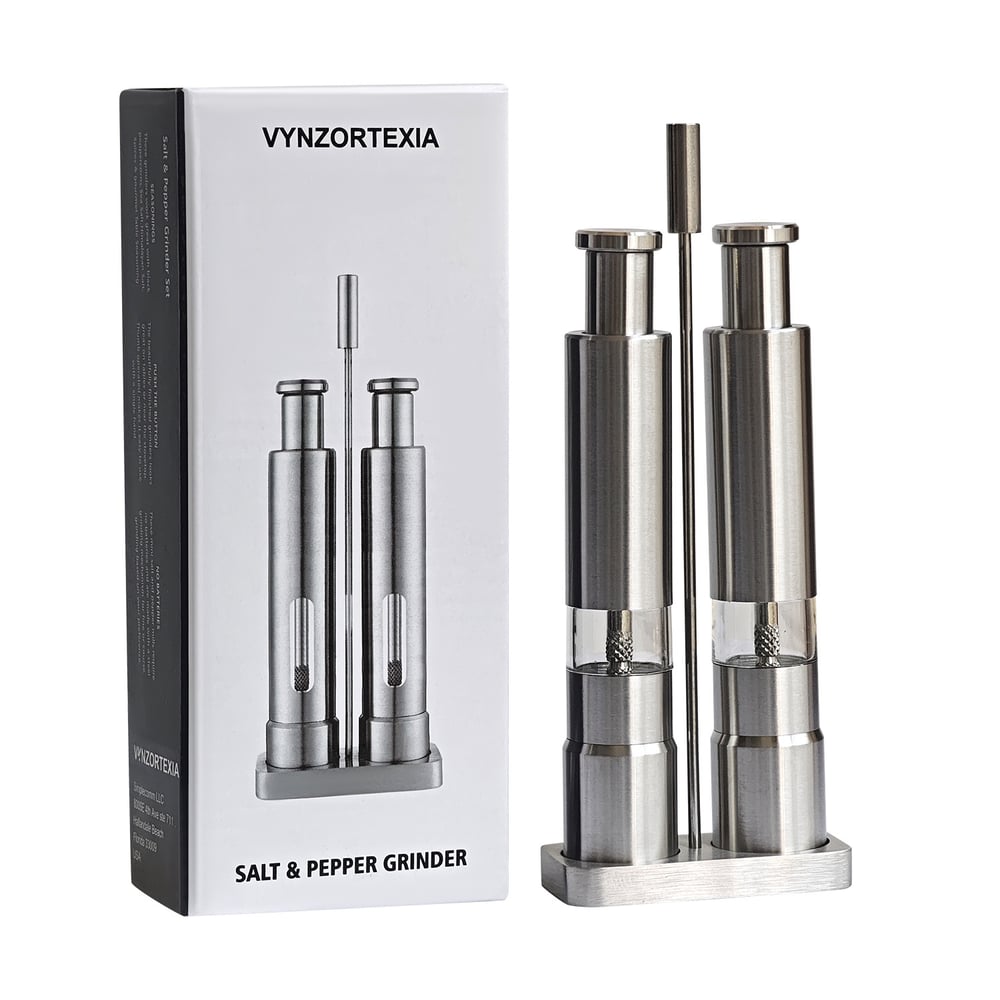 2-teiliges Salz- und Pfeffermühlen-Set – Stilvoll würzen bei jedem Gericht!