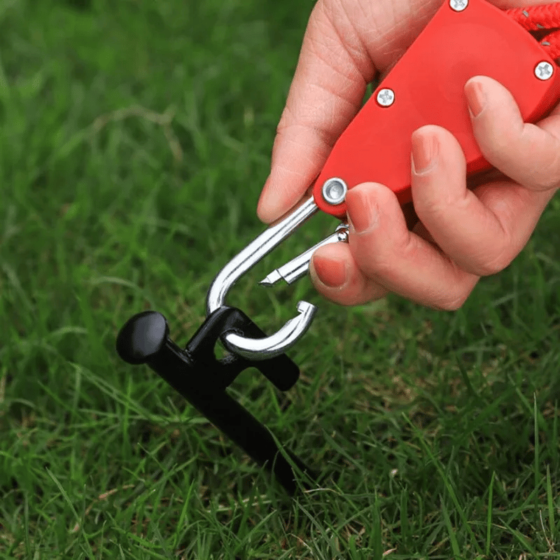 1+1 GRATIS | Winddichtes Outdoor-Seil – 5 m Reflektierendes Nylon mit Karabiner