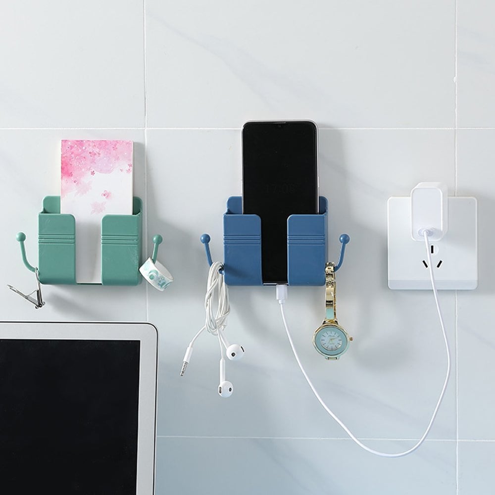 1+1 GRATIS | Wandhalterung für Handy & Fernbedienung – Praktischer 2-in-1 Organizer