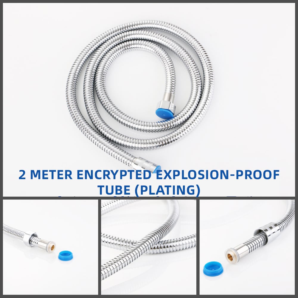 2 m Edelstahl-Duschschlauch – Flexibel, langlebig und knickfrei
