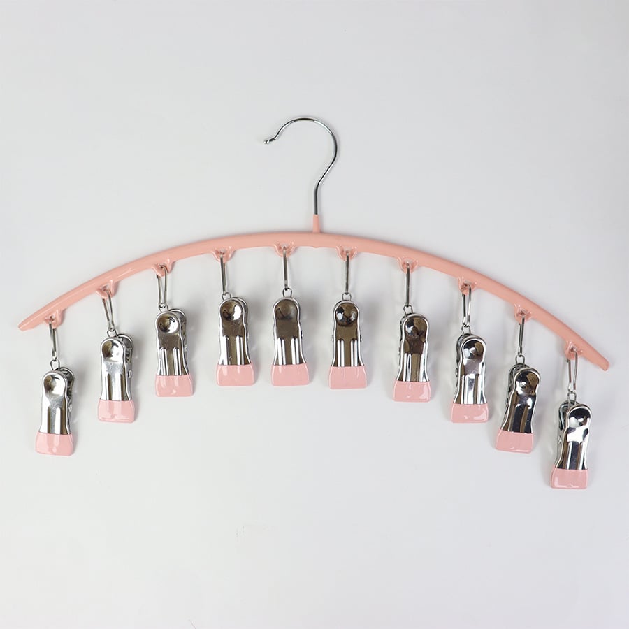 2er-Set Leggings-Organizer Kleiderbügel – mit 20 Clips für platzsparende Aufbewahrung!