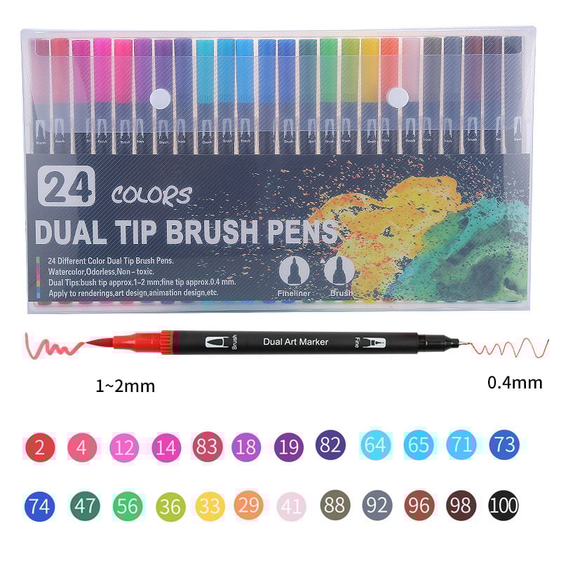 100 Malen-nach-Zahlen Buchset – Entspannendes & Kreatives Malvergnügen