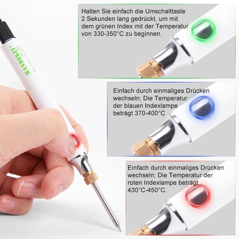 USB-Elektrischer Lötkolben – Tragbares Set mit Temperaturregelung