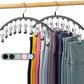 2er-Set Leggings-Organizer Kleiderbügel – mit 20 Clips für platzsparende Aufbewahrung!