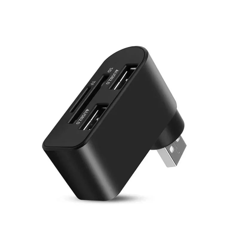 4-in-1 drehbarer USB-Hub – Mehr Anschlüsse, weniger Chaos