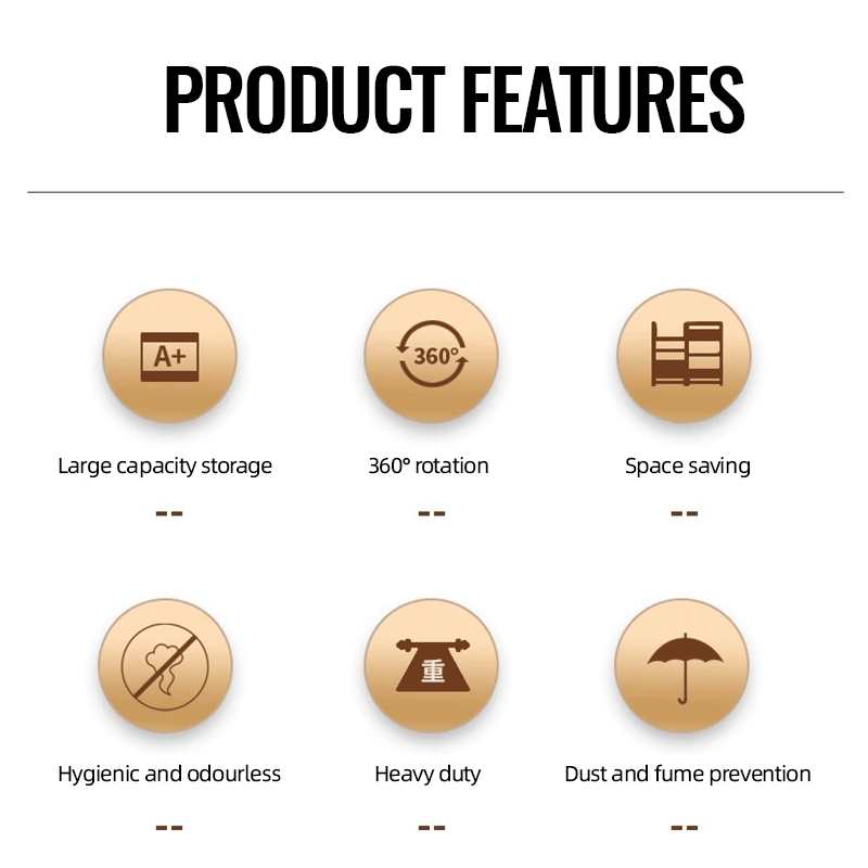 360° Drehbares Eckregal – Platzsparender Ordnungshelfer