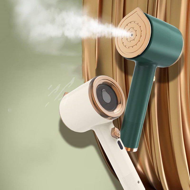 Tragbares Mini-Bügeleisen – 2-in-1 Trocken- & Dampfbügeln mit Schnellheizender Titanplatte