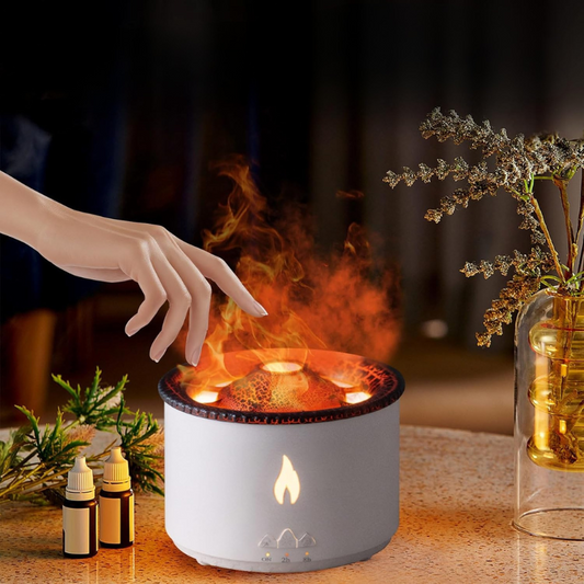 Vulkan-Ultraschall-Luftbefeuchter – Aromatherapie & LED-Licht