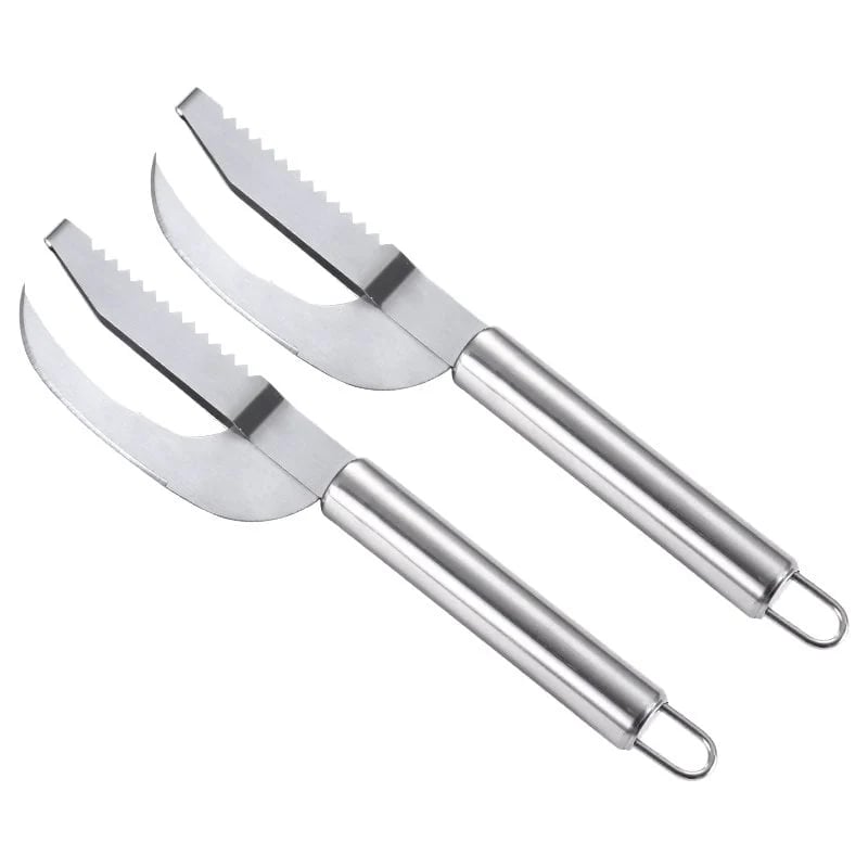 3-in-1 Fischentschupper – Schnelles & Einfaches Entfernen mit Edelstahlklinge