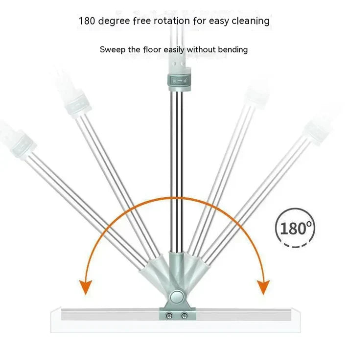 Magischer Bodenwischer – 2-in-1 Silikonbesen mit 180 ° drehbarem Kopf