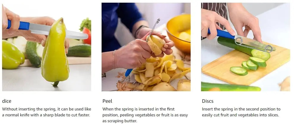 1+1 GRATIS | Multifunktionaler Gemüseschäler mit einstellbarer Dicke