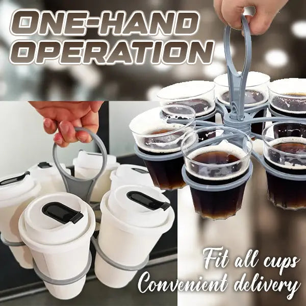 1+1 GRATIS | Tragbarer Faltbarer Getränkehalter für bis zu 6 Getränke