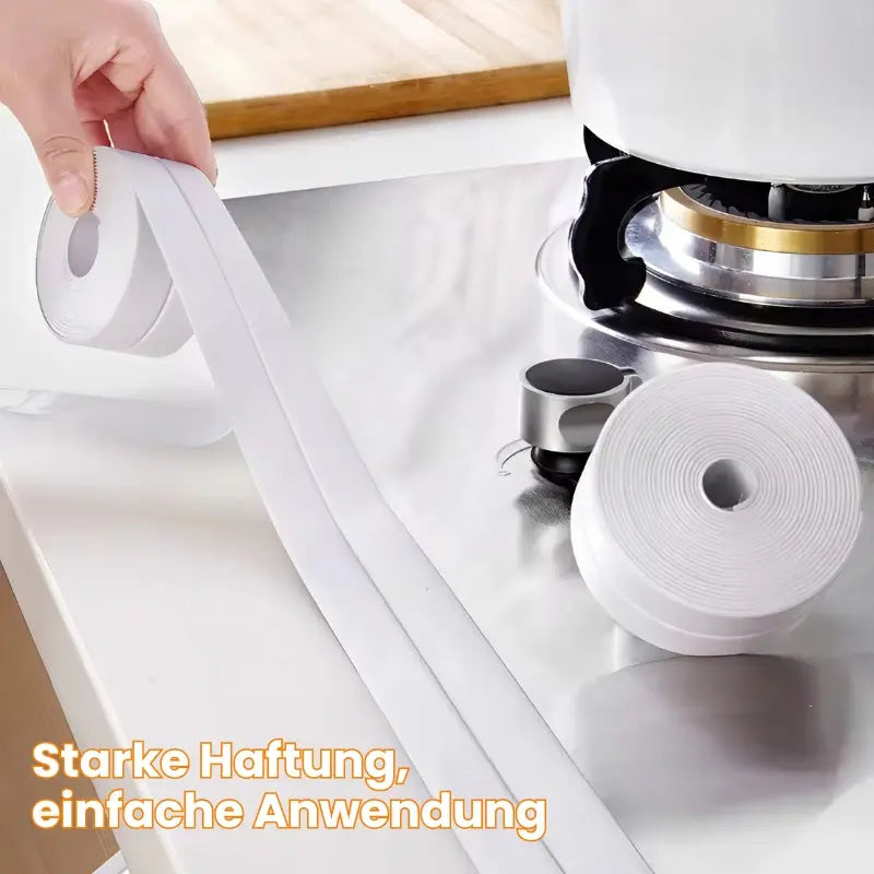 1+1 Gratis Wasserdichtes weißes PVC Selbstklebendes Abdichtungsband