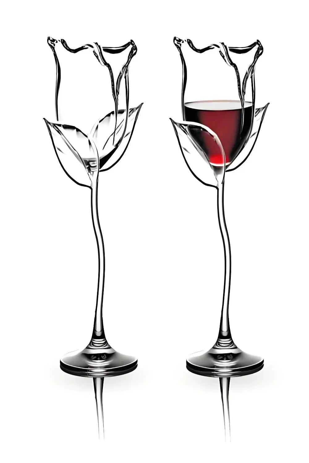 1+1 Gratis | Elegantes Rosen-Weinglas – Verleiht jedem Schluck Charme