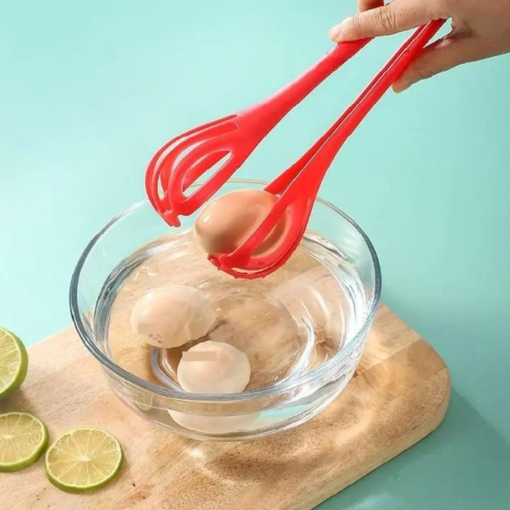 1+1 Gratis | Multifunktionaler Schneebesen mit integriertem Lebensmittelclip