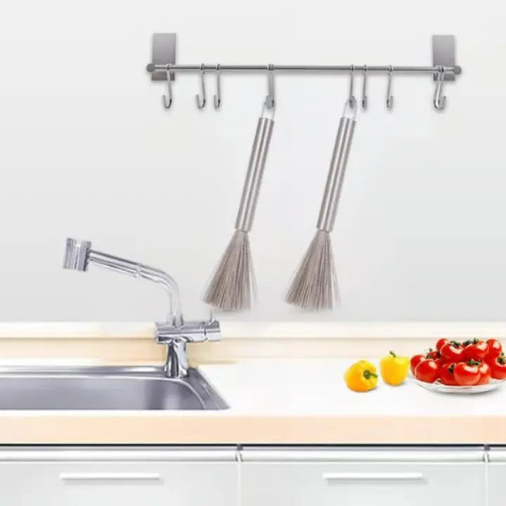 1+1 Gratis | Reinigungsbürste aus Edelstahl mit langem Griff