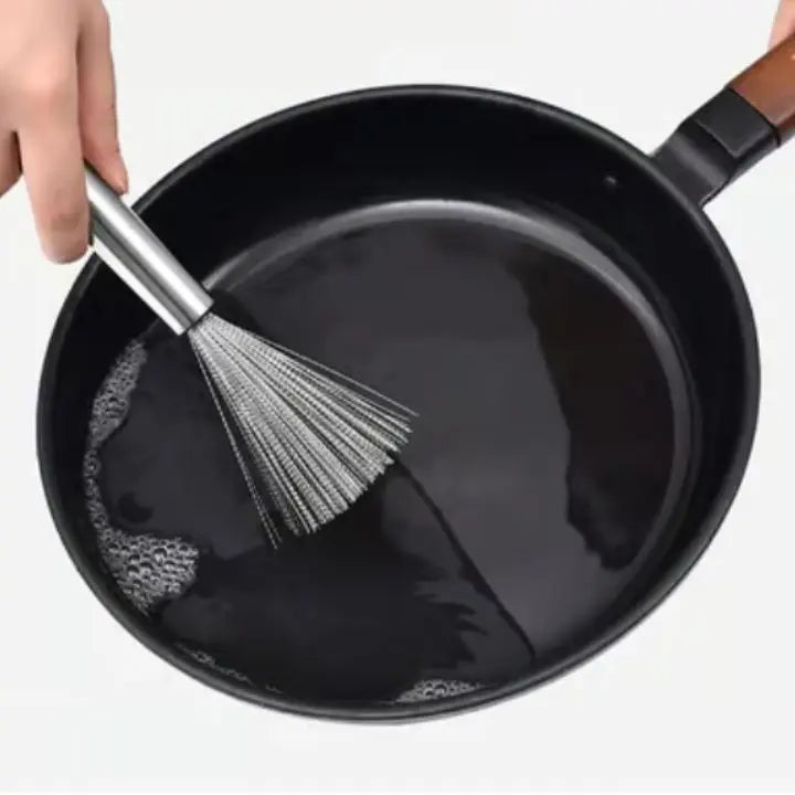 1+1 Gratis | Reinigungsbürste aus Edelstahl mit langem Griff