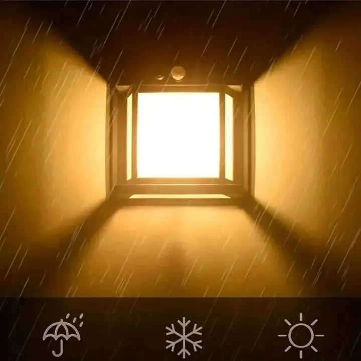 1+1 Gratis | Solar-außenwandlampe mit sensor