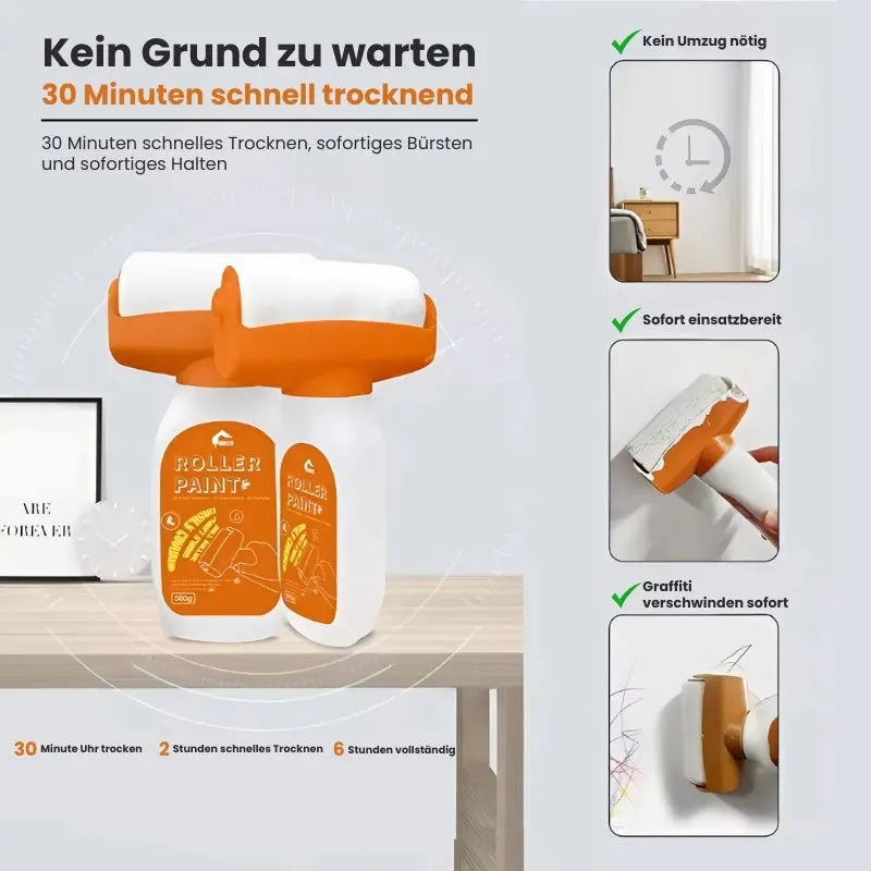 1+1 Gratis | Umweltfreundliche Wandreparatur-Rollerfarbe