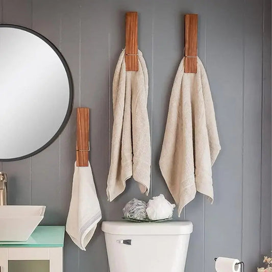 1+1 Gratis | Wandhalterung Wäscheklammer Handtuchhalter