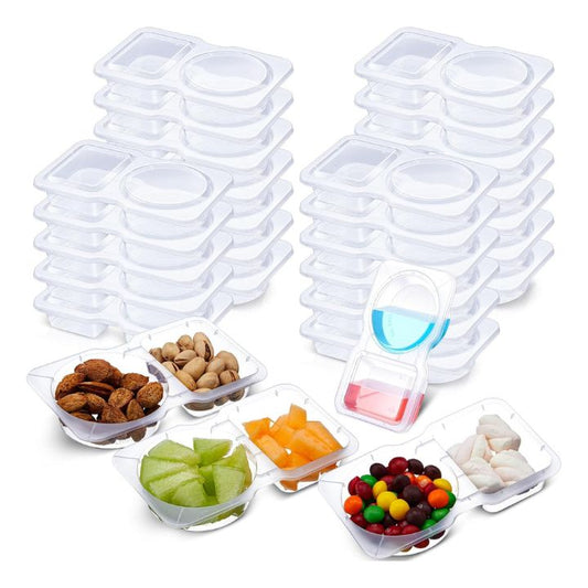 5+5 Gratis | Auslaufsicherer Doppelbehälter für Soßen & Snacks