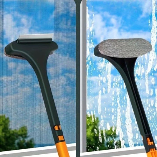 1+1 Gratis | Multifunktional Reinigungsbürste für Glas und Fliegengitter – Trocken/Nass