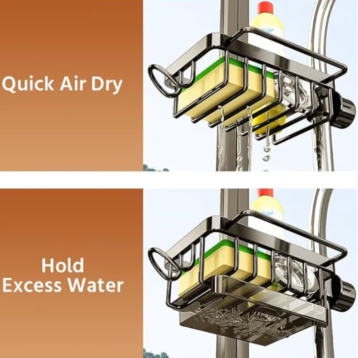 Spülbecken-Organizer für Wasserhahn – rostfrei, kompakt und praktisch