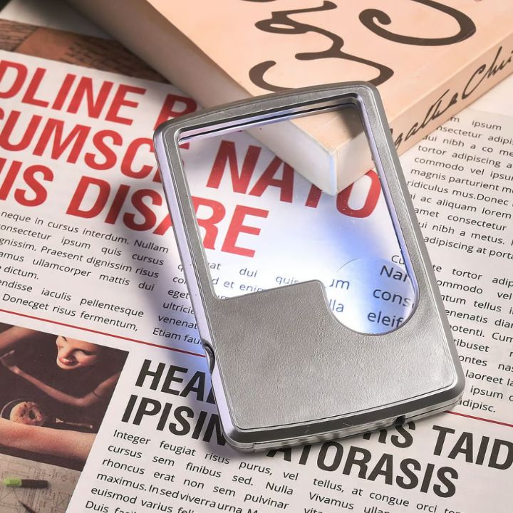 1+1 Gratis | Lesehilfe Lupe mit LED – 5x Vergrößerung, blendfrei & tragbar