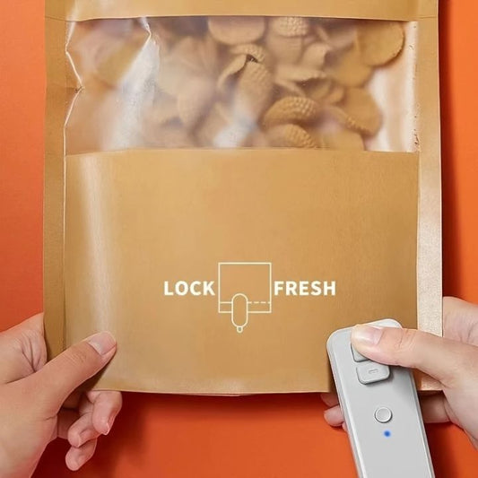 1+1 Gratis | 2-in-1 Mini Folienschweißer & Kutter – Für frische Snacks & Ordnung