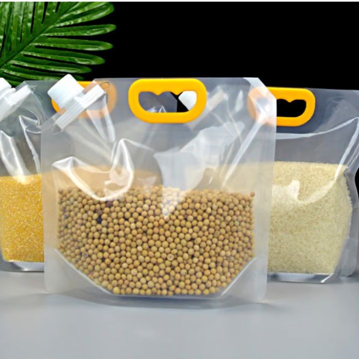 3 Stück | Groß Aufbewahrungsbeutel - Auslaufsicher, stehend und wiederverwendbar