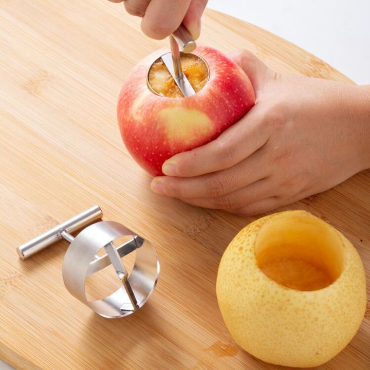 Müheloser Edelstahl-Obstentkerner