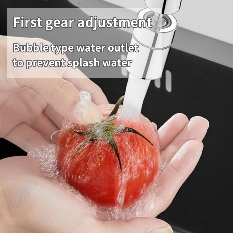 1+1 GRATIS | Universeller 720° drehbarer Wasserhahnaufsatz – Spritzfrei & Langlebig