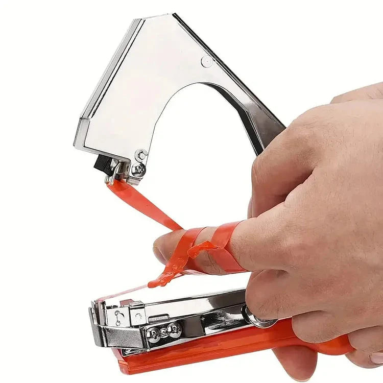 Gartenpflanzen-Bindegerät-Set | Gratis 10 Rollen Klebeband und 10.000 Heftklammern