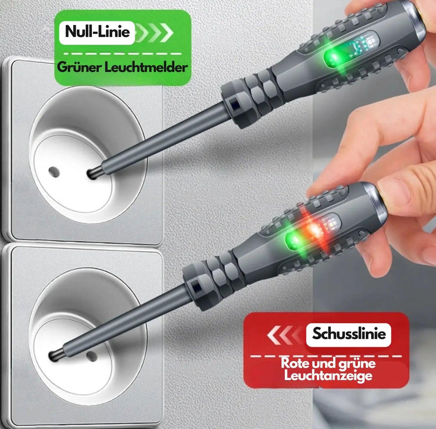 2-in-1 Spannungsprüfer Schraubendreher (2 Stück/Set)