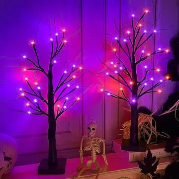 24 LED-Halloween-Birkenbaumlampe