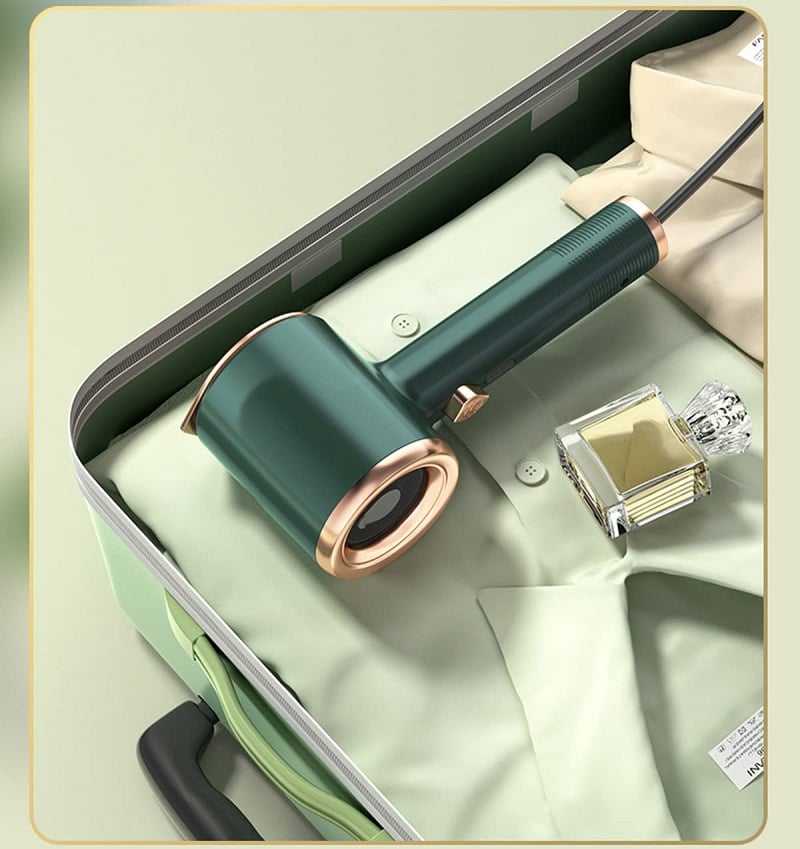 Tragbares Mini-Bügeleisen – 2-in-1 Trocken- & Dampfbügeln mit Schnellheizender Titanplatte