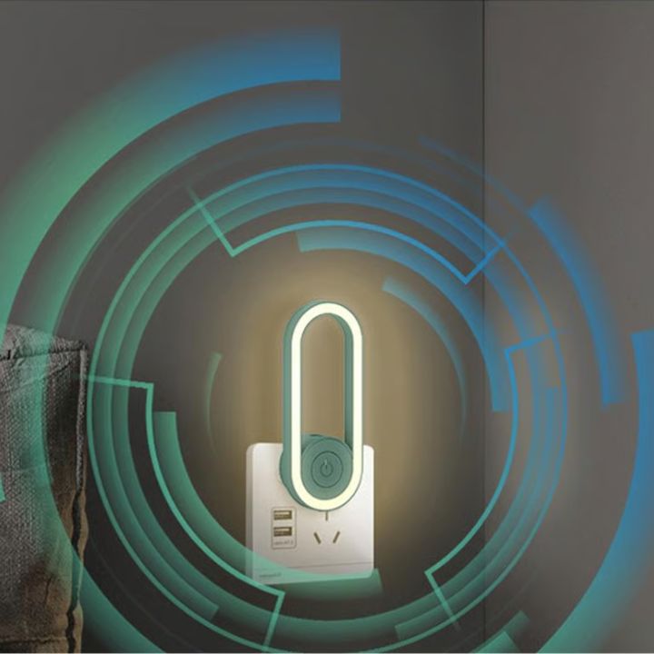 Kompaktes Ultraschall-Mückenschutzgerät mit LED-Leuchte