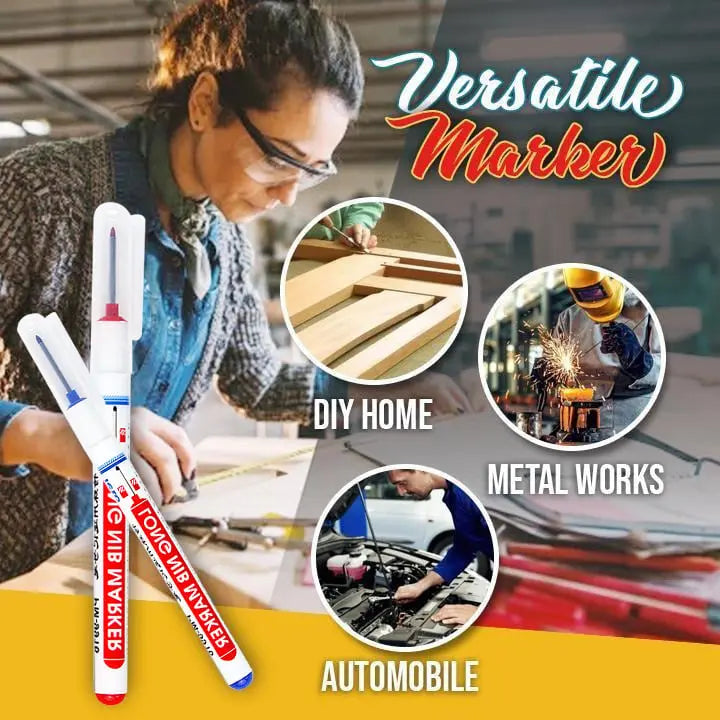 2+2 GRATIS | Präzisionsmarker für tiefe Löcher in der Holzverarbeitung