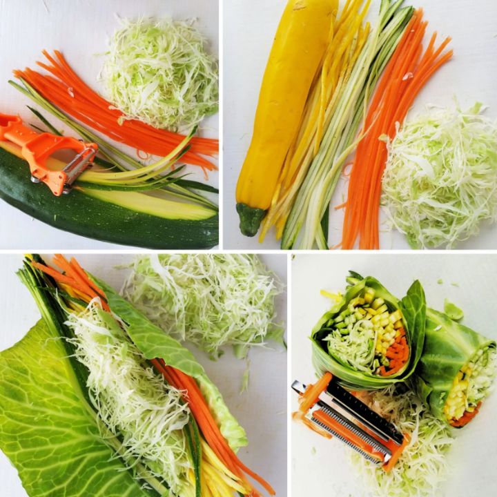 Multifunktionaler Obst- und Gemüseschäler mit Reibe