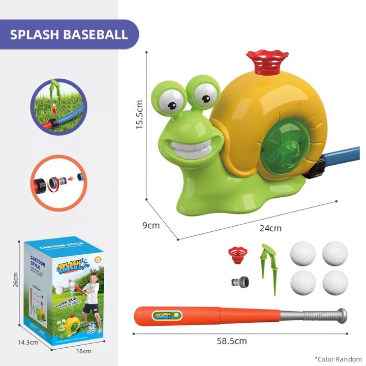 2-in-1 Wasserspiel & Baseball-Set – Outdoorspaß für Kinder
