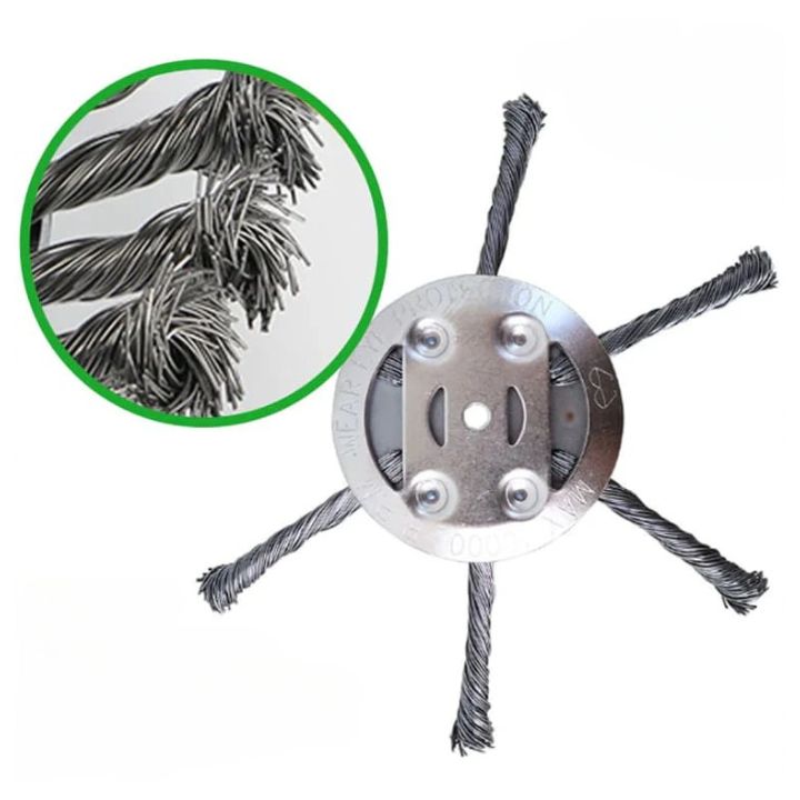 Stahlbürsten-Rasentrimmerkopf – Effizienter Unkrautentferner