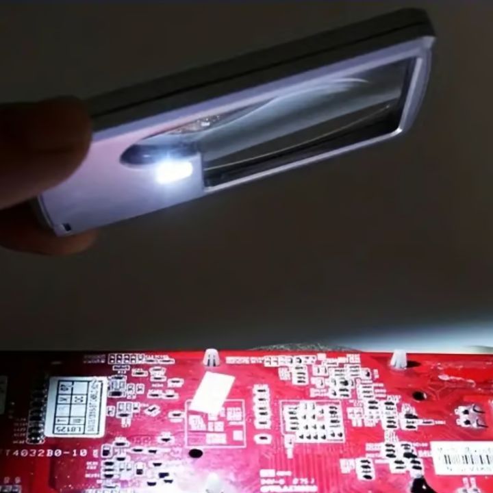 1+1 Gratis | Lesehilfe Lupe mit LED – 5x Vergrößerung, blendfrei & tragbar