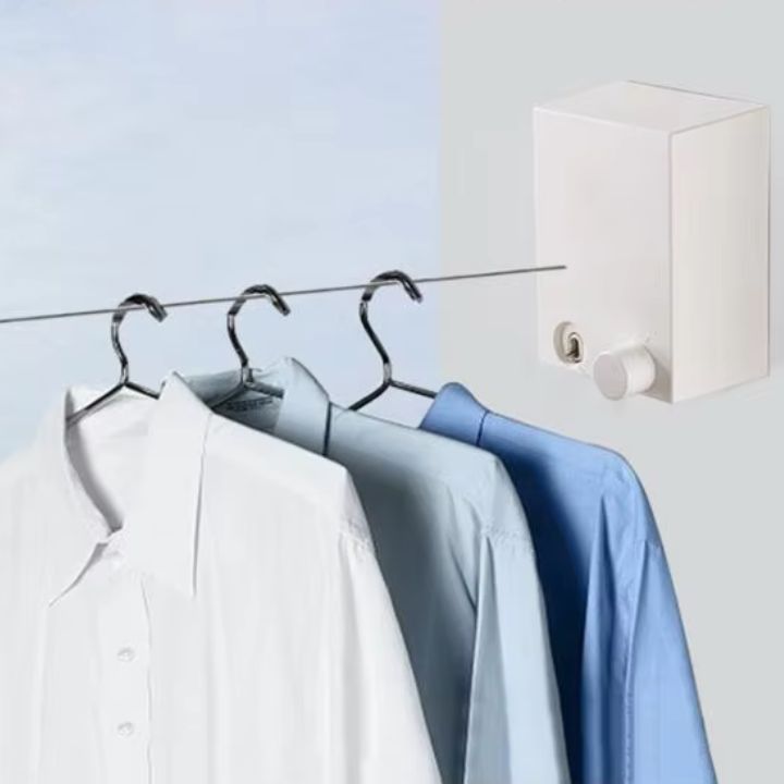 Ausziehbare Wäscheleine – Platzsparend, stabil & sicher