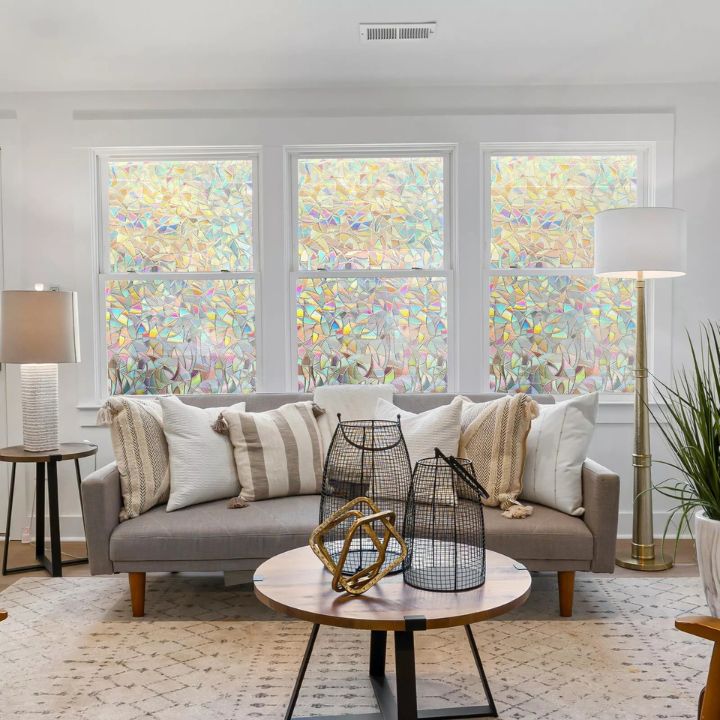 1+1 Gratis | 3D Regenbogen Fensterfolie – Sichtschutz & Deko ohne Kleber