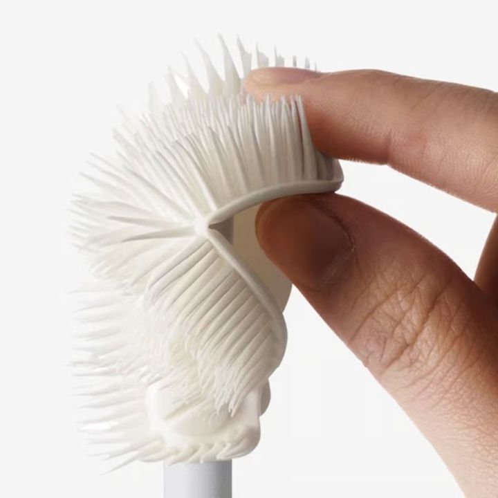 Flexibler Silikon-Flaschenbürste – Hygienereiniger für Gläser